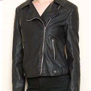 Black leather jacket from brandy Melville